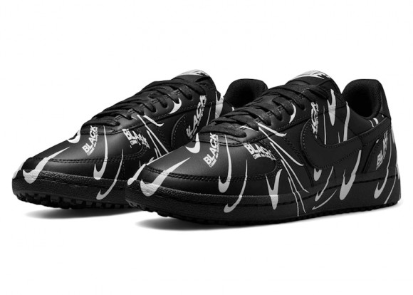 Nike BLACK Comme des Garçons x Wmns Field General 82 'Black White All-Over Print' | Women's Size 8.5 - IM7417-001