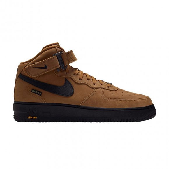 Nike Air Force 1 Mid '07 GORE-TEX Vibram 'Wheat Total Orange Black' | Men's Size 10.5 - IO1875-700