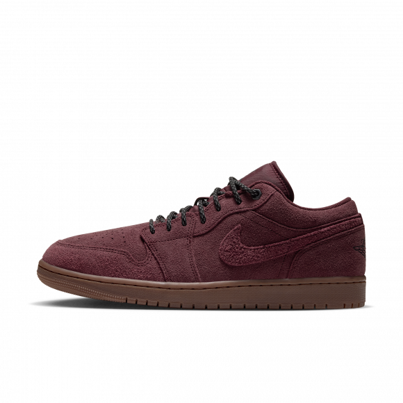 Air Jordan 1 Low SE 'Dark Team Red Gum Medium Brown Black' | Men's Size 13 - IO2047-600