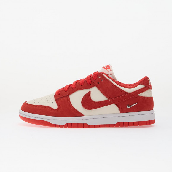 Sneakers Nike Dunk Low Sail/ Lt Crimson-White-Metallic Silver - IO4244-103