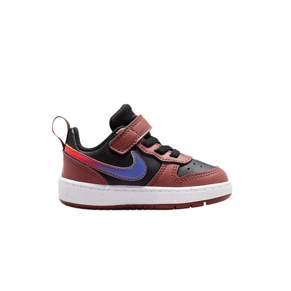 Nike Court Borough Low Recraft TD 'Black/Red Sepia/Team Orange/Deep Night' | Infant Size 8 - IO6964-002
