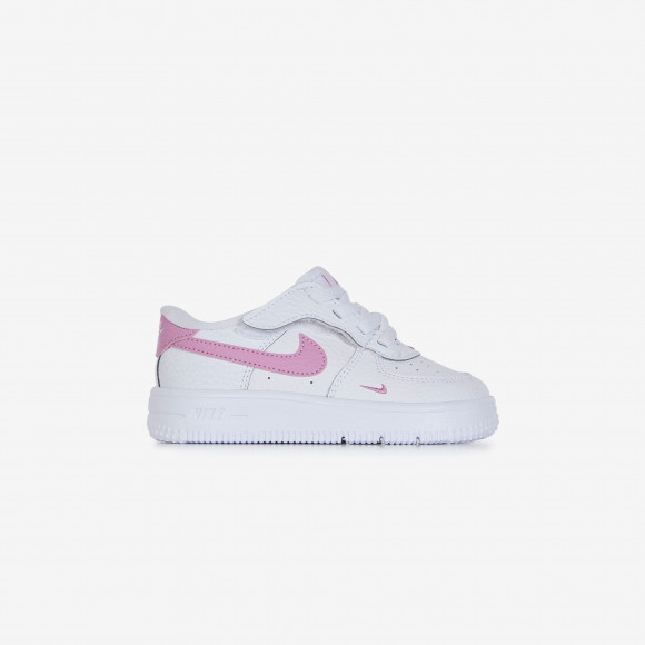 Air Force 1 Low Mini Swoosh  Blanc/rose   - Bébé - - IO7402-103