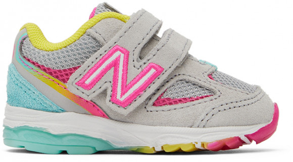 New Balance Baby Grey & Pink 888v2 Sneakers - IO888GR2