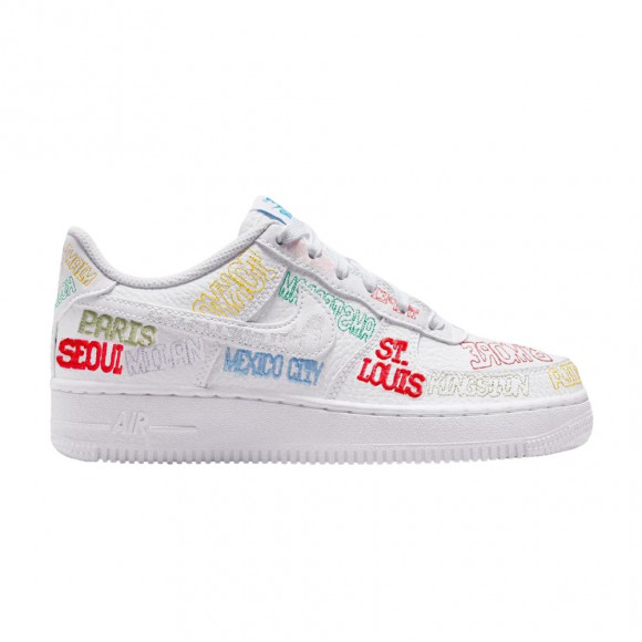 Nike Air Force 1 Low GS 'World Tour White' | Kid's Size 3.5 - IO9739-100