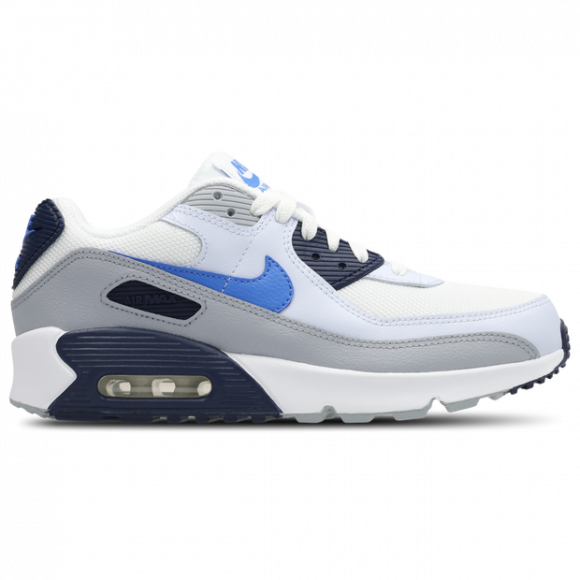 Nike Air Max 90 Kid's Sneakers - White - Size 3.5 - Leather - IQ0098-103
