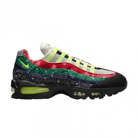 Nike Air Max 95 OG 'Big Bubble - Paisley Neon' | Black | Men's Size 6 - IQ0620-100