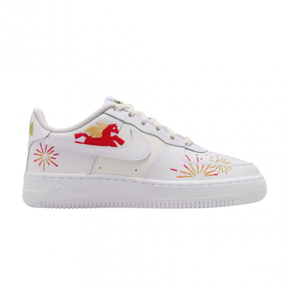 Nike Air Force 1 GS 'Year of the Horse' | White | Men's Size 4 - IQ1133-111