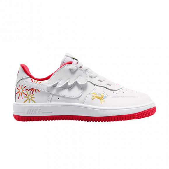Nike Force 1 Low Easyon PS 'Year of the Horse' | White | Kid's Size 12.5 - IQ1136-111