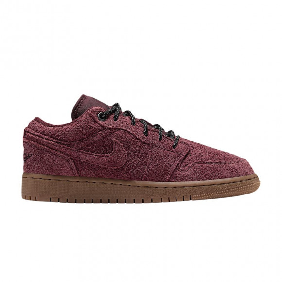 Air Jordan 1 Low SE GS 'Dark Team Red Gum Medium Brown Black' | Kid's Size 3.5 - IQ5229-600