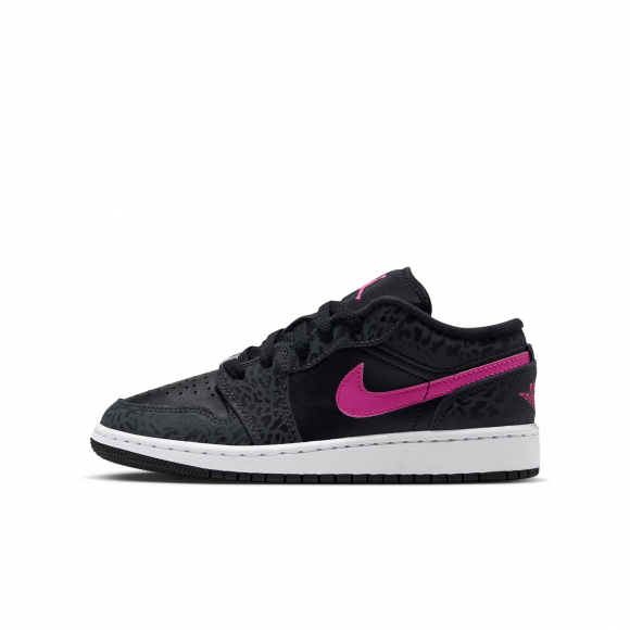 Air Jordan 1 Low SE GS 'Anthracite Black White Laser Fuchsia' | Kid's Size 4 - IQ5244-001