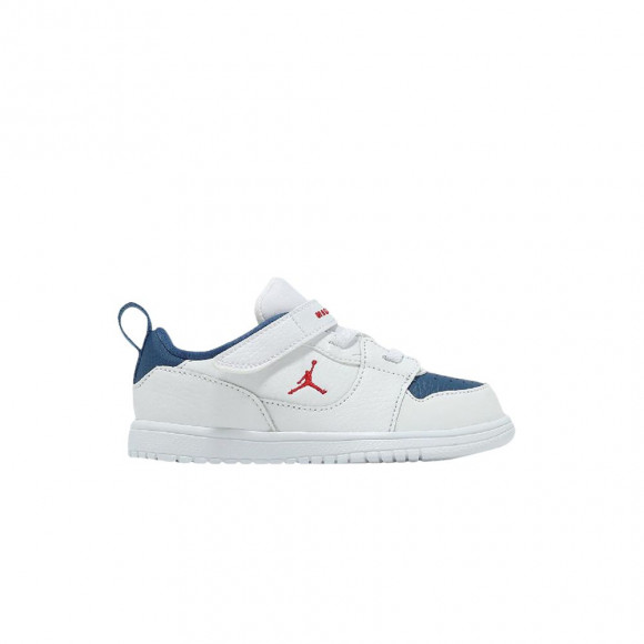 Nike Jordan Court Connect Low TD 'White Fire Red-True Blue' | Infant Size 6 - IQ6047-104