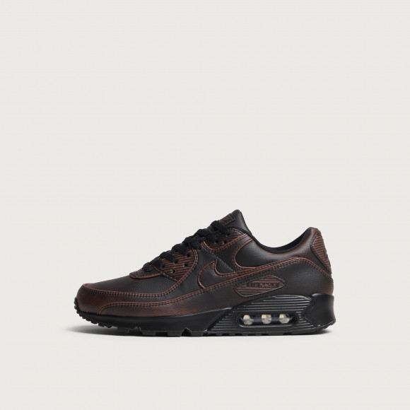 Nike Men's Air Max 90 Prm Ess Sneaker in Black/Cinnamon - IQ7130-001