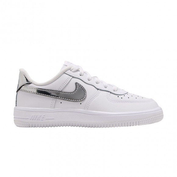 Nike Force 1 Low PS 'White Metallic Silver' | Kid's Size 11.5 - IQ7192-100