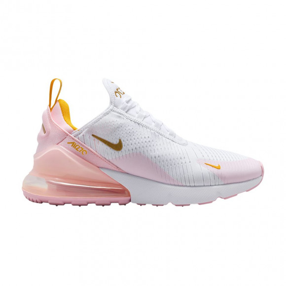 Nike Wmns Air Max 270 'White University Gold Pink Foam Metallic Gold' | Women's Size 6.5 - IQ9607-100