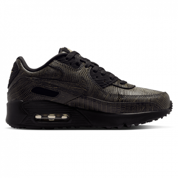 Nike Air Max 90 Kid's Sneakers - Black - Size 3 - Mesh/Synthetic - IR1809-001