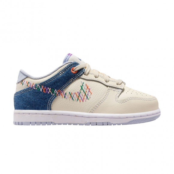 Nike Dunk Low PS 'Soft Pearl Blue Denim' | Tan | Kid's Size 13 - IR1826-022