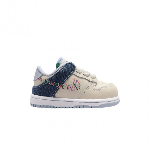 Nike Dunk Low TD 'Soft Pearl Blue Denim Midnight Navy Multi-Color' | Infant Size 6 - IR1827-022