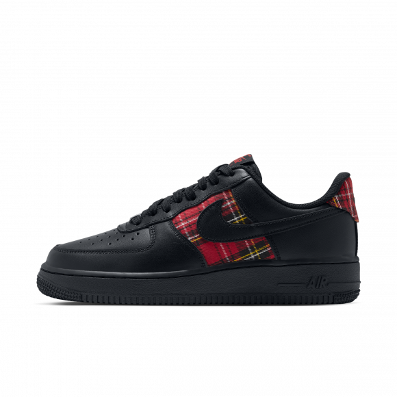 Nike Air Force 1 '07 "Plaid"-sko til kvinder - sort - IR5596-001