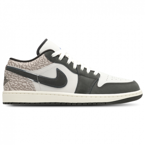 Jordan 1 Low Men's Sneakers - White - Size 6 - Leather - IU2268-100