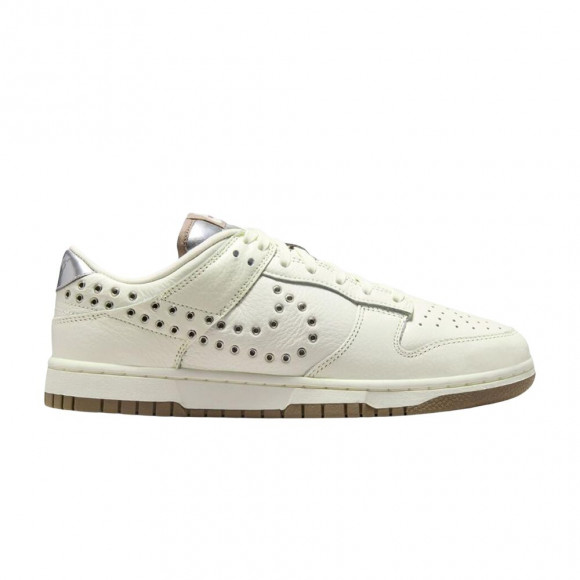 Nike Wmns Dunk Low 'Sail Metallic Silver Mink Brown' | White | Women's Size 9 - IU3488-133