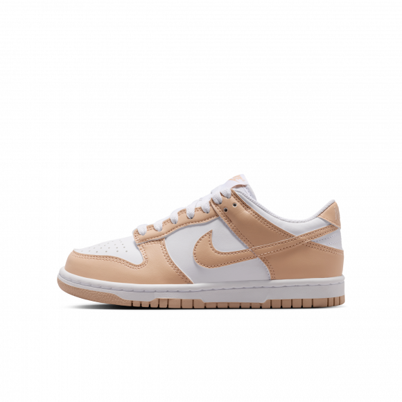 Nike Dunk Low GS 'White Shimmer' | Tan | Kid's Size 3.5 - IU7766-134