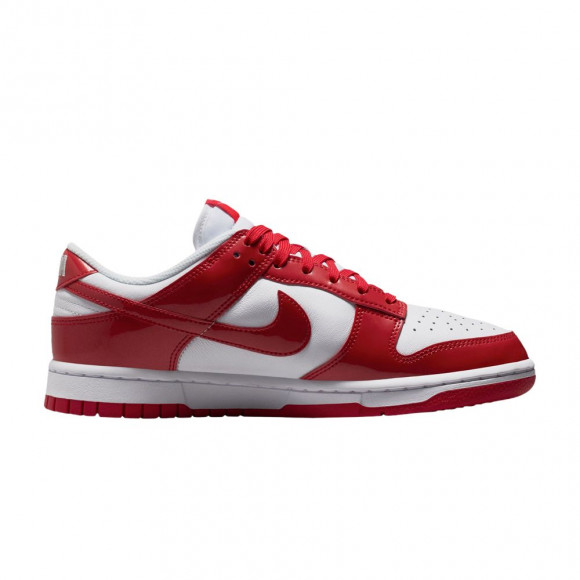 Nike Wmns Dunk Low SE 'Patent - White University Red' | Women's Size 8 - IV5104-101