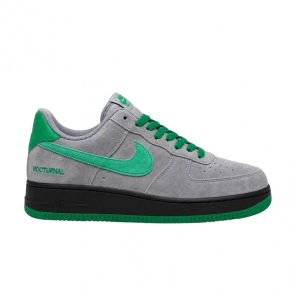 Nike Nocturnal x Sb Air Force 1 Low 'Grey Suede With Green Swoosh' | Men's Size 5.5 - IV5289-003