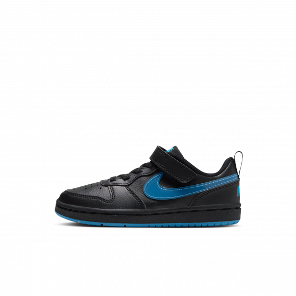 Nike Court Borough Low PS 'Black Light Current Blue' | Kid's Size 12 - IV5829-023