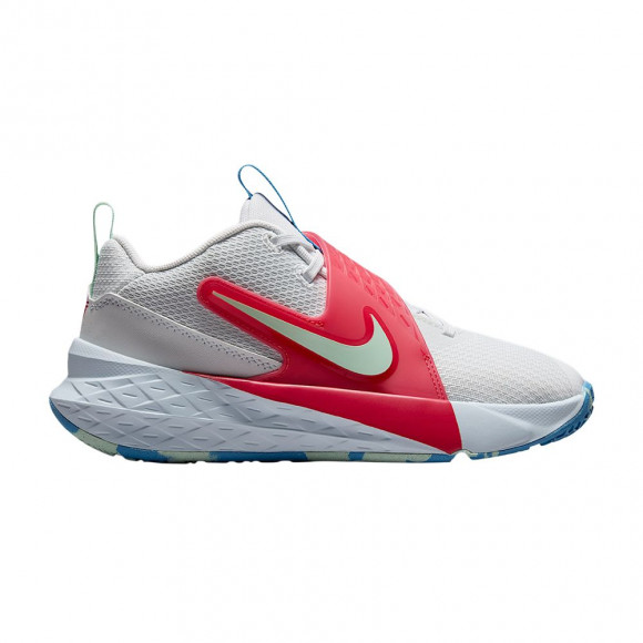 Nike Team Hustle D 12 GS 'Off White Aurora Blue' | Grey | Kid's Size 3.5 - IV5961-100