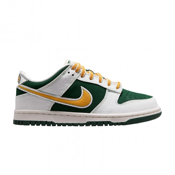 Nike Dunk Low Lv8 GS 'Sail Fir University Red University Gold' | Green | Kid's Size 4.5 - IV5971-100