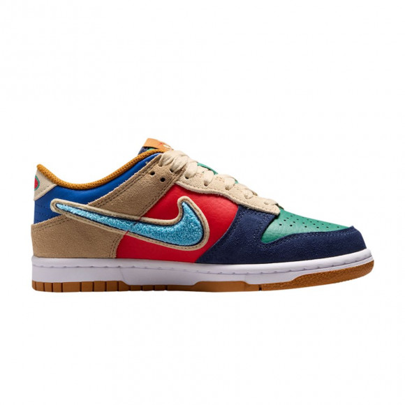 Nike Dunk Low GS 'Midnight Navy Noise Green' | Multi-Color | Kid's Size 7 - IV6203-410