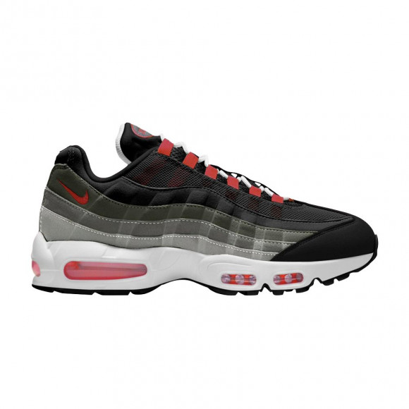 Nike Air Max 95 'Big Bubble - Reverse Solar Red' | Grey | Men's Size 10 - IV6425-060