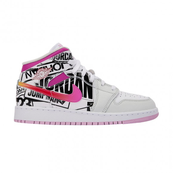 Air Jordan 1 Mid GS 'Off White University Red' | Kid's Size 7 - IX3523-101