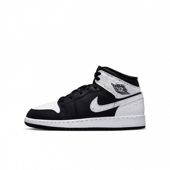 Air Jordan 1 Mid-sko til større børn - sort - IX3526-010