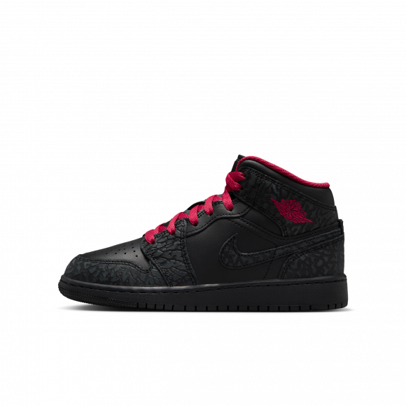 Chaussure Air Jordan 1 Mid SE pour ado - Noir - IX3528-010