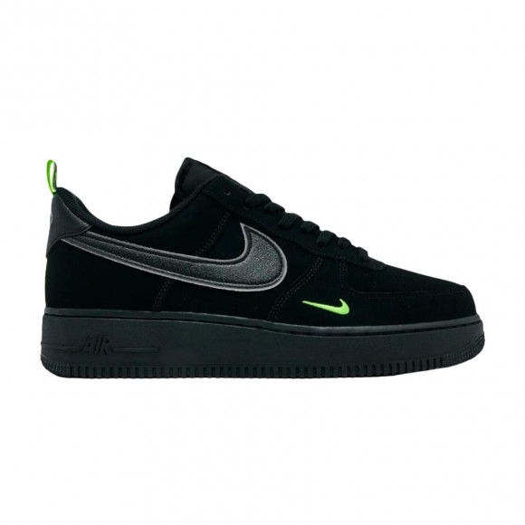 Nike Air Force 1 Low SE Mini Swoosh 'Black Flat Pewter Volt'; | Men's Size 8 - IX4831-010
