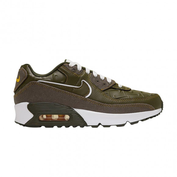 Nike Air Max 90 GS 'Cargo Khaki Yellow Ochre' | Tan | Kid's Size 3.5 - IZ1319-325
