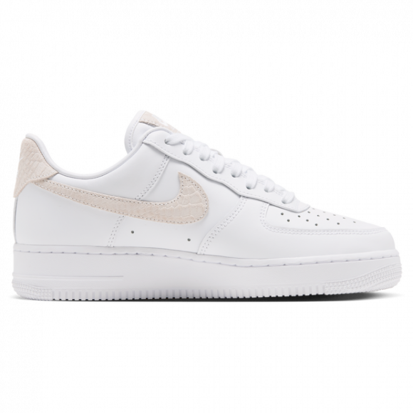 Nike Wmns Air Force 1 Low White Metallic Gold Charms 'White With Tan Snakeskin Swoosh And Metallic Gold Charms' | Women's Size 7.5 - IZ8908-100
