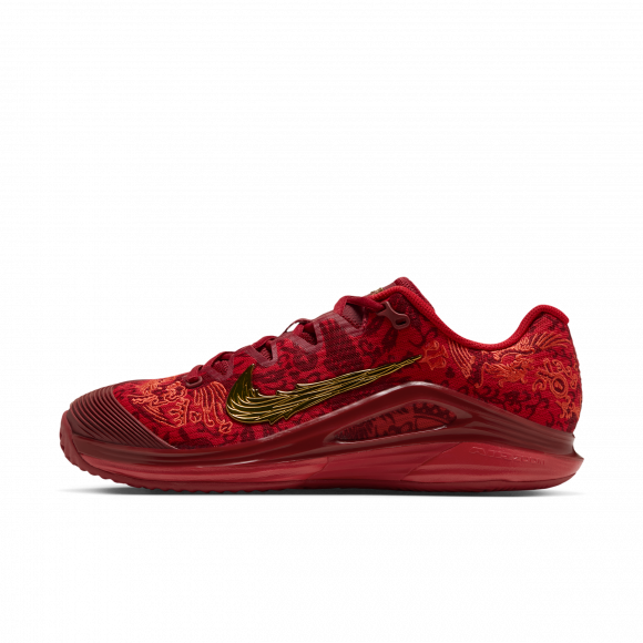 Nike Vapor 12 ”Qinwen Zheng”-tennissko til grusbane til kvinder - rød - IZ9322-600