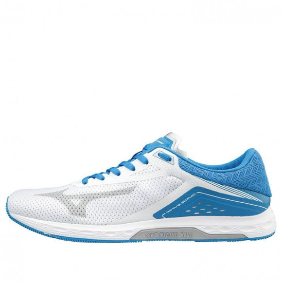 Mizuno Sonic WHITE/SILVER/BLUE Marathon Running Shoes/Sneakers J1GC173403 - J1GC173403