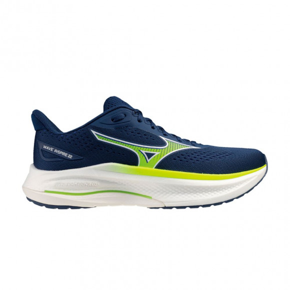 Mizuno Wave Inspire 22 Super Wide 'Navy Yellow' | Blue | Men's Size 10.5 - J1GC264501