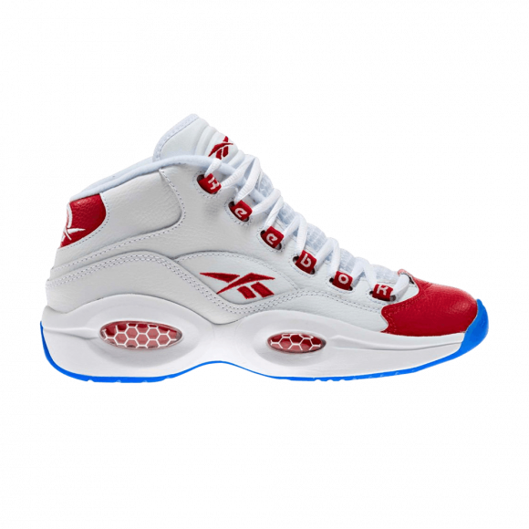 Reebok Question Mid GS 'White Pearlized Red' - J98948