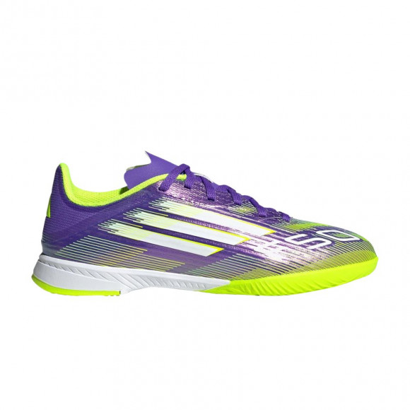 adidas Adizero F50 League Indoor K 'Radiant Blaze Pack' | Purple | Kid's Size 13.5 - JH7750