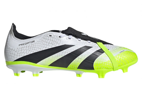 adidas Predator League Fold-Over Tongue FG/MG Cloud White Core Black Lucid Lemon - JI1111