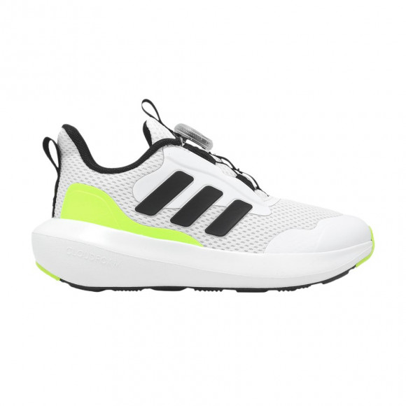 adidas FortaRun 3.0 BOA K 'White Black Lucid Lemon' | Kid's Size 6.5 - JI2199