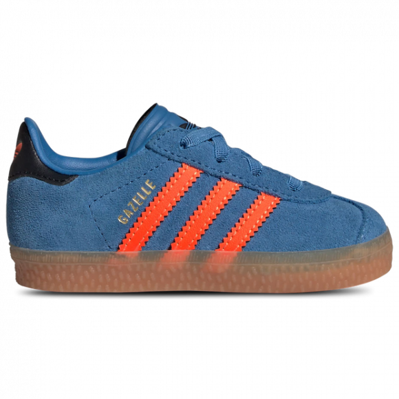 adidas Gazelle Comfort Closure El I 'Focus Blue Solar Orange' | Infant Size 10 - JP7134