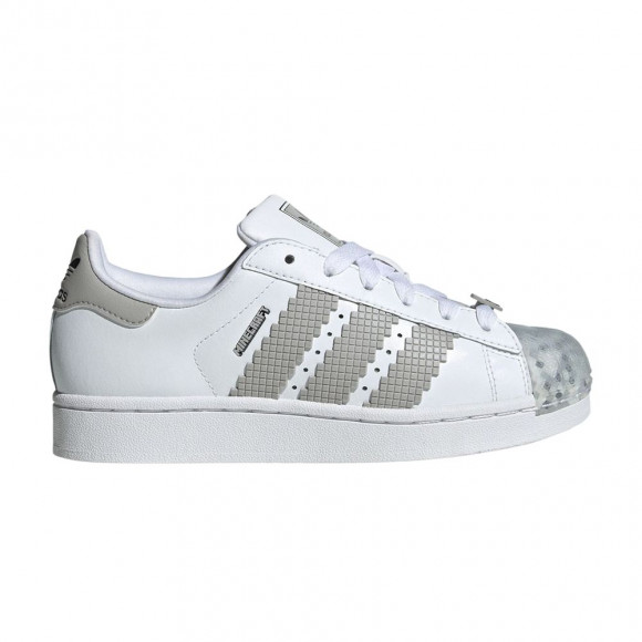 adidas Minecraft x Superstar J 'Skeleton' | White | Kid's Size 6.5 - JP8082