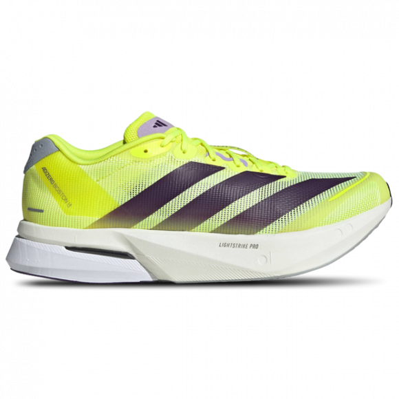 Adidas Adizero Boston 13 Men's Sneakers - Yellow - Size 11.5 - Mesh/Synthetic - JP9251