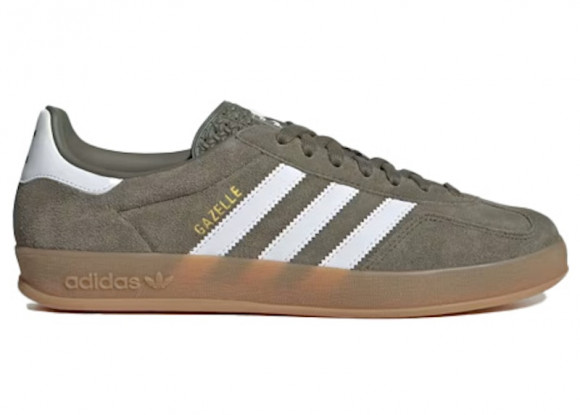 Sneakers adidas Gazelle Indoor Olive Strata/ Ftw White/ Gold Metallic - JQ0174
