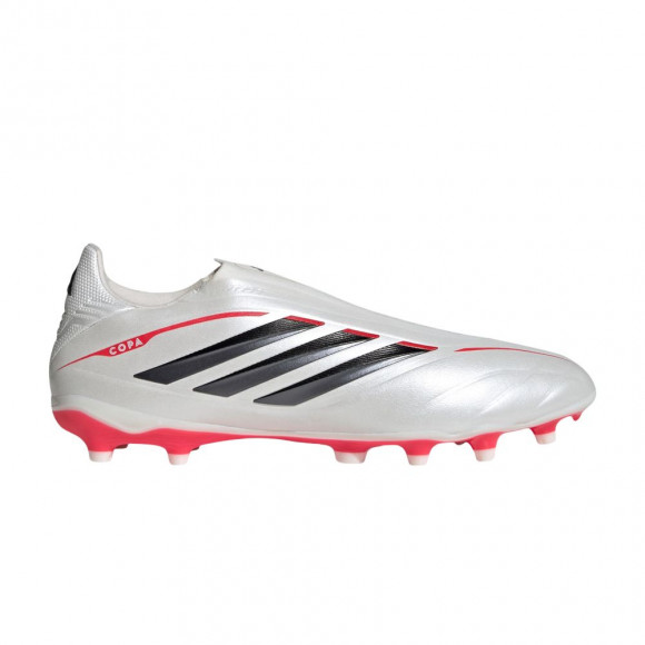 adidas Copa Pure 4 League Laceless FG 'Zero Metalic Core Black Lucid Red' | White | Men's Size 8.5 - JQ0863